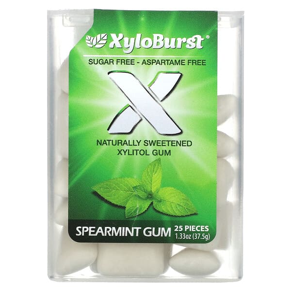 Xyloburst, 木糖醇口香糖，留蘭香味，25 片