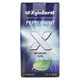 Xyloburst, Goma de Xilitol, Hortelã-Pimenta, 24 Unidades, 36 g (1,27 oz)