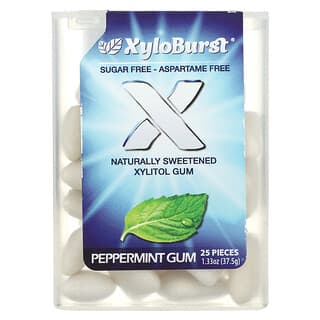 Xyloburst, 자일리톨 껌, 페퍼민트, 25개, 37.5g(1.33oz)