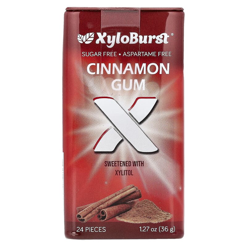 キシリトールガム、シナモン、24個、36g