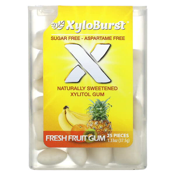 Xyloburst, 木糖醇軟糖，新鮮水果味，25 片