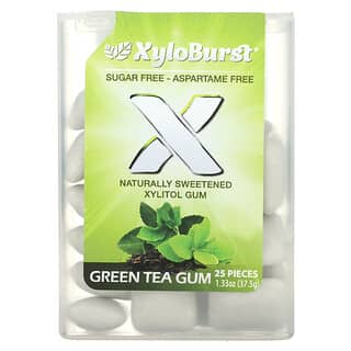 Xyloburst‏, מסטיק קסיליטול, תה ירוק, 25 יחידות, 37.5 גרם (1.33 אונקיות)