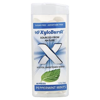 Xyloburst, м’ята, підсолоджена ксилітом, перцева м’ята, 60 шт