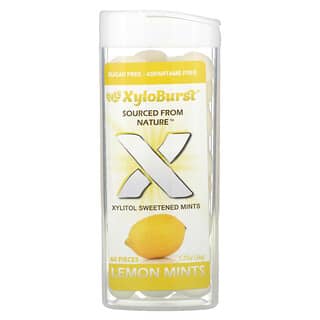 Xyloburst, подслащенные ксилитолом мятные конфеты, со вкусом лимона, 60 шт., 36 г (1,27 унции)