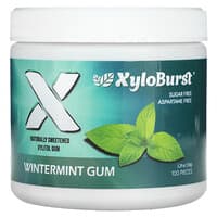 キシリトールガム、ウィンターミントガム、100個、150g（5.29オンス）