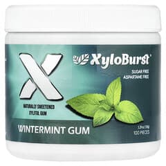 キシリトールガム、ウィンターミントガム、100個、150g（5.29オンス）
