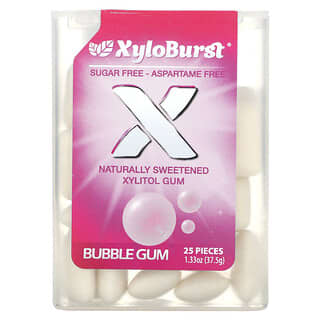 Xyloburst, Xylitol Gum, Bubble Gum, 25 Pieces