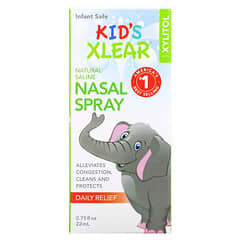 Xlear, Kid's Xlear，生理鹽水鼻腔噴霧劑，0.75 液量盎司（22 毫升）