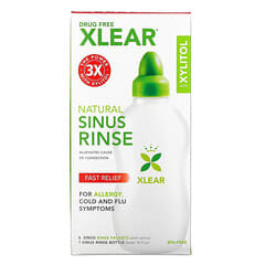 Xlear, Lavagem Natural de Seio Nasal com Xilitol, 1 kit