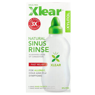 Xlear, Enjuague sinusal natural con xilitol, 1 kit