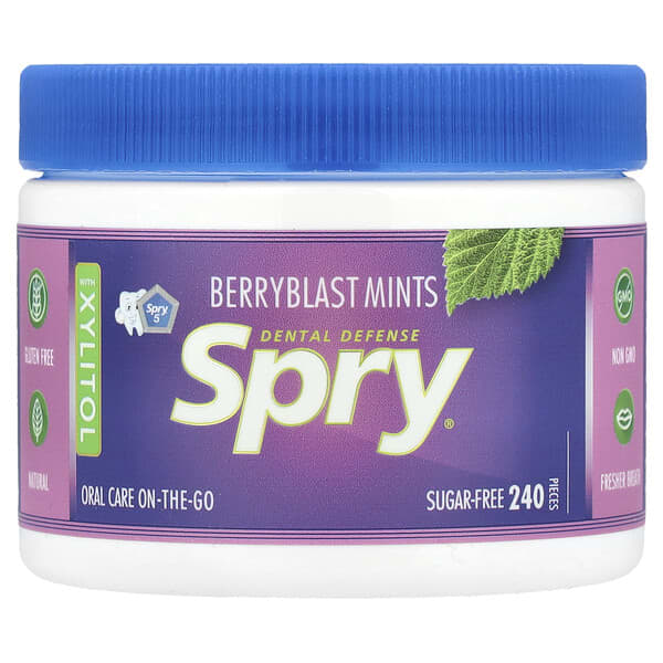 Xlear, Spry，漿果薄荷糖，無糖，240 粒，（144 克）