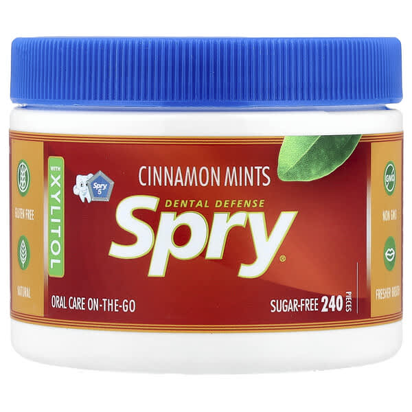Xlear, Spry®, Cinnamon Mints, Zimt-Minze, 240 Stück