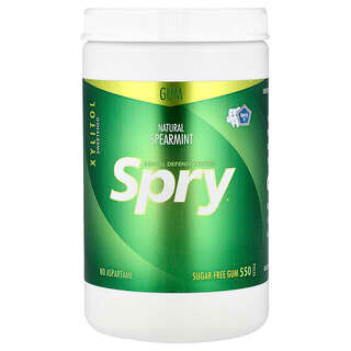 Xlear, Spry®, жевательная резинка, натуральная мята, без сахара, 550 шт.