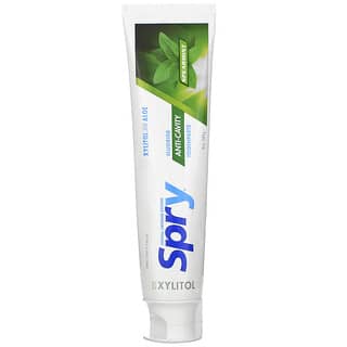 Xlear, Spry 防齲齒含氟牙膏，綠薄荷味，5 盎司（141 克）