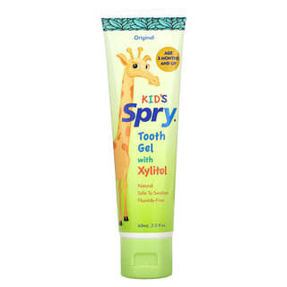 Xlear, Kid's Spry، جل تنظيف الأسنان يحتوي على الزيليتول، أصلي، 2 أونصة سائلة (60 مل)