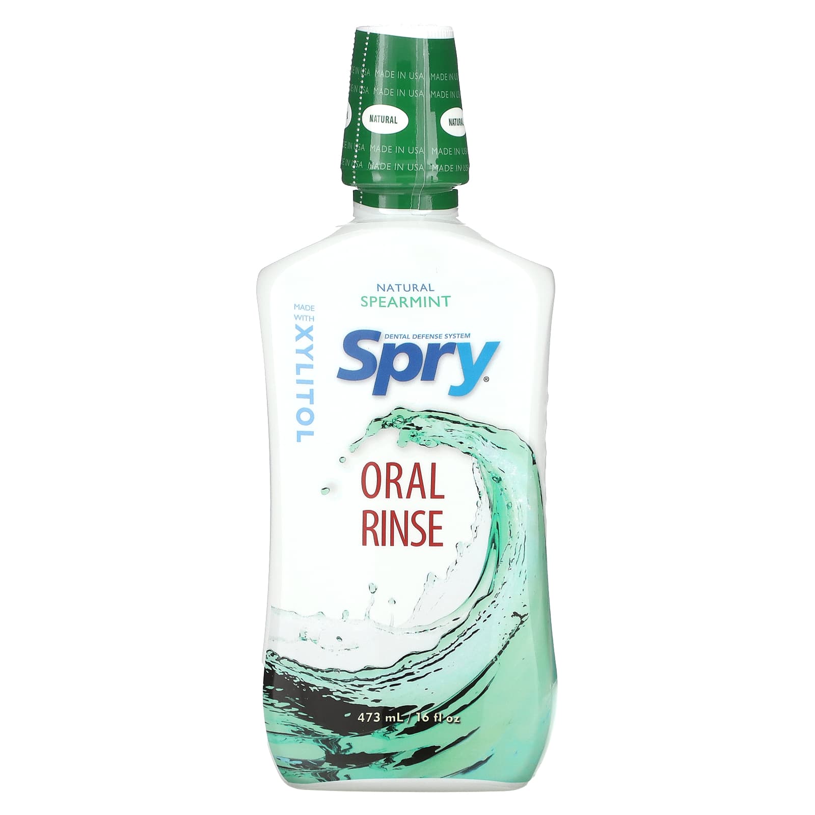 Xlear, Spry, Oral Rinse, Natural Spearmint, 16 fl oz (473 ml) (Discontinued Item) 