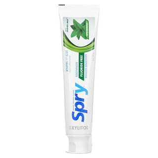 Xlear‏, Natural Spry Toothpaste, Anti-Plaque Sensitive Teeth, Fluoride Free, Spearmint, 5 oz (141 g)