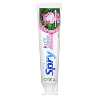 Xlear, Spry, Natural Kid's Gel Toothpaste, Natural Bubble Gum, 5 oz (141 g)