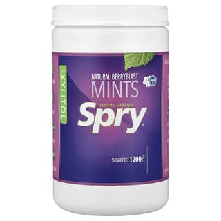 Xlear, Spry® Dental Defense Mints With Xylitol, Natural Berryblast, 1,200 Pieces