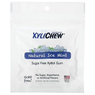 XyliDENT, Xylichew, Natural ice Mint, 50 Pieces, 2.29 oz (65 g)