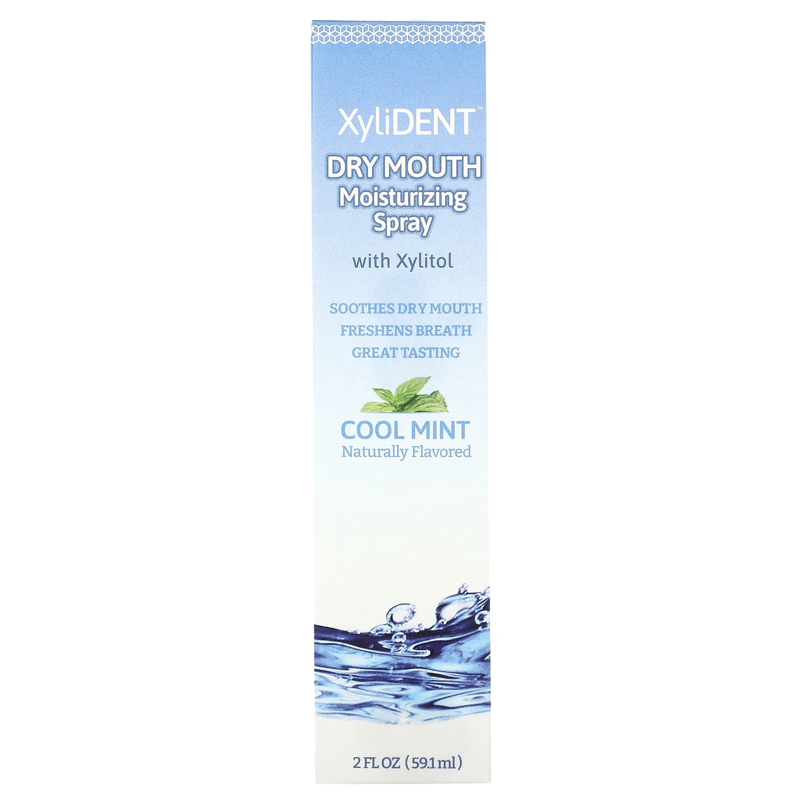 XyliDENT, Dry Mouth Moisturizing Spray with Xylitol, Cool Mint, 2 fl oz
