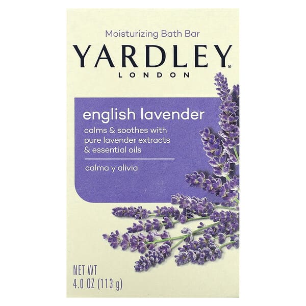 Yardley London, Moisturizing Bath Bar, English Lavender, 4 Oz (113 G)