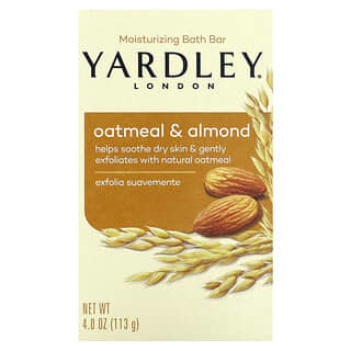 Yardley London, Moisturizing Bath Bar, Oatmeal & Almond, 4 oz (113 g)