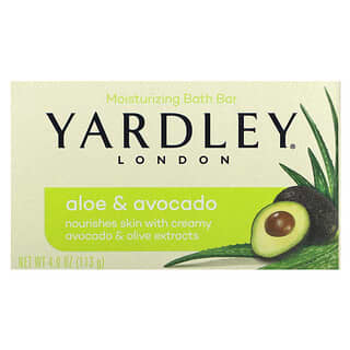 Yardley London, 保湿沐浴皂，芦荟和鳄梨，4 盎司（113 克）