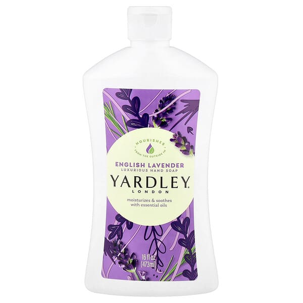 Yardley London, 럭셔리 핸드솝, 잉글리시 라벤더, 473ml(16fl oz)