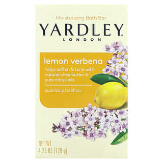 Yardley London, 保溼沐浴香皁，檸檬馬鞭草，4.25 盎司（120 克）