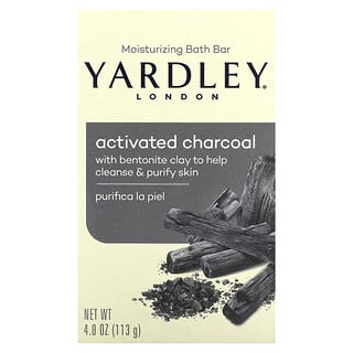 Yardley London, Pain hydratant pour le bain, Charbon actif, 113 g