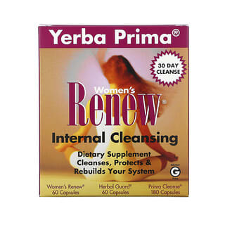 Yerba Prima, Women's Renew Internal Cleansing, 3 Part Program