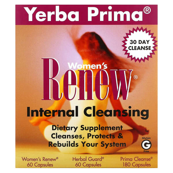 Yerba Prima, Erneuerung für die Frau, Interne Reinigung, 3-teiliges Programm