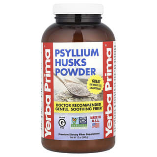 Yerba Prima, Cáscaras de psyllium en polvo, 340 g (12 oz)