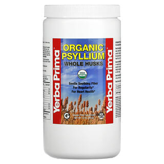 Yerba Prima, Cogumelos Inteiros de Psyllium Orgânico, 340 g