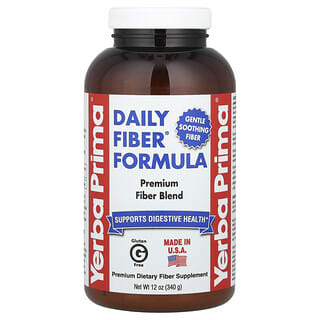 Yerba Prima, Daily Fiber® Formula, 12 oz (340 g)