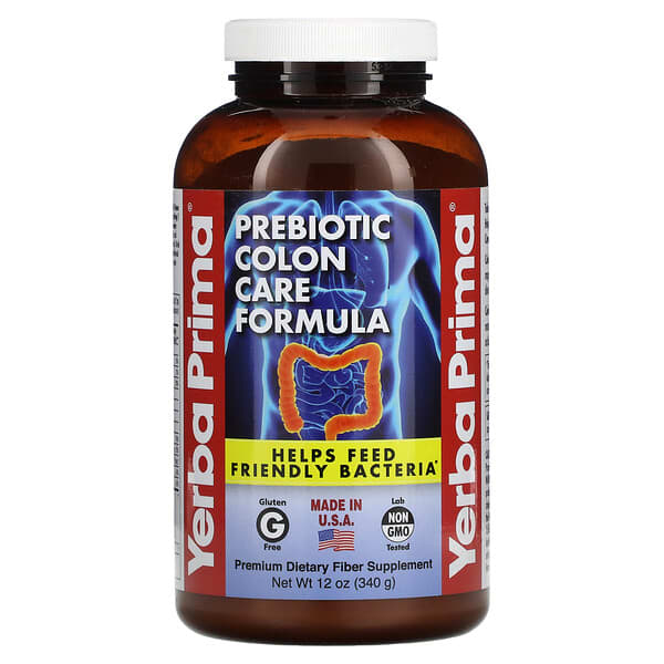 Yerba Prima, Fórmula Prebiótica para Cuidados do Cólon, 340 g (12 oz)