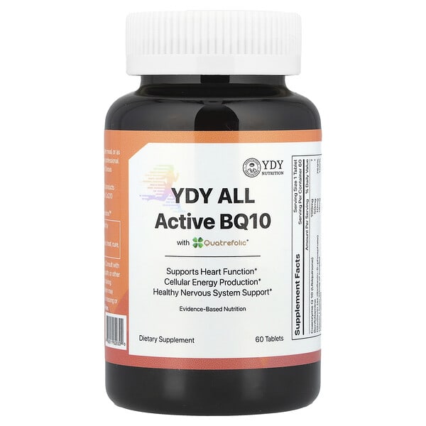 YDY All Active BQ10 With Quatrefolic®, 60 Tablets