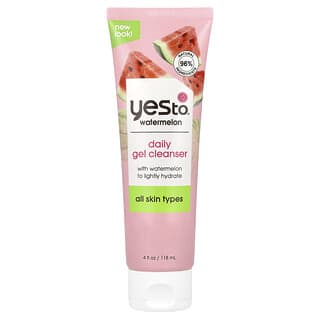 Yes To, Gel de limpieza de uso diario, Sandía, 118 ml (4 oz. Líq.)