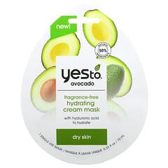 Yes To, Avocado, Hydrating Cream Beauty Mask, Fragrance-Free, 1 Sheet, 0.33 fl oz (10 ml)