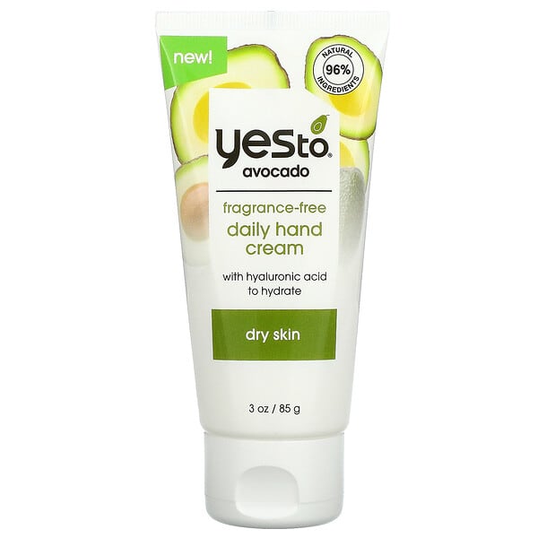 Yes To‏, Avocado, Daily Hand Cream, Fragrance-Free, 3 oz (85 g)