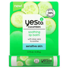Yes To, Soothing Lip Balm, Cucumbers, 0.15 oz (4.25 g)