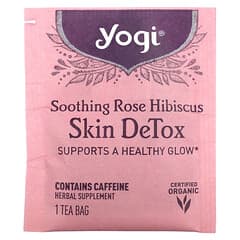 Yogi Tea, 肌肤清体草本茶，舒缓朱槿花味，16 茶包，1.12 盎司（32 克）