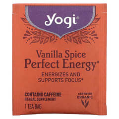 Yogi Tea, Perfect Energy, Vanille-Gewürz, 16 Teebeutel, 32 g (1,12 oz.)