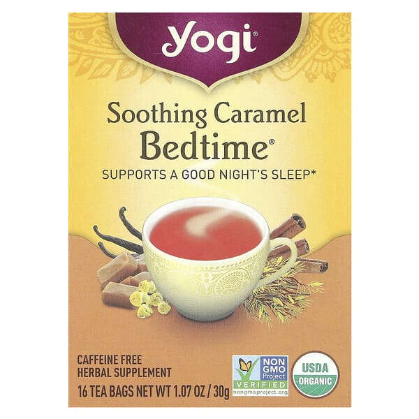 Bedtime®, Soothing Caramel, Caffeine Free, 16 Tea Bags, 1.07 oz (30 g)