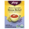 Yogi Tea, สูตรบรรเทาความเครียด รสฮันนี่ลาเวนเดอร์ ปราศจากคาเฟอีน บรรจุ 16 ถุงชา ขนาด 1.02 ออนซ์ (29 ก.)