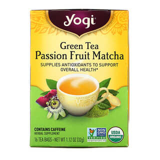 Yogi Tea, Grüner Tee, Passionsfrucht-Matcha, 16 Teebeutel, 1,12 oz. (32 g)