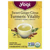 Yogi Tea, Turmeric Vitality, 스위트 진저 시트러스, 카페인 무함유, 티백 16개, 32g(1.12oz)