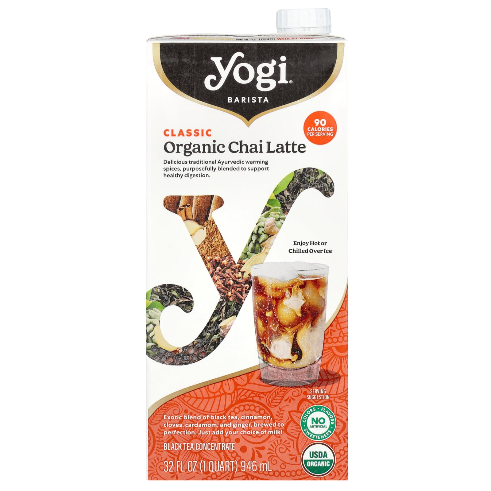 Yogi Tea, Barista, Organic Chai Latte, Black Tea Concentrate, Classic ...
