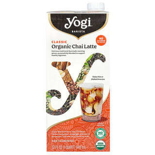 Yogi Tea, Barista, Chai latte biologique, Concentré de thé noir, Classique, 946 ml